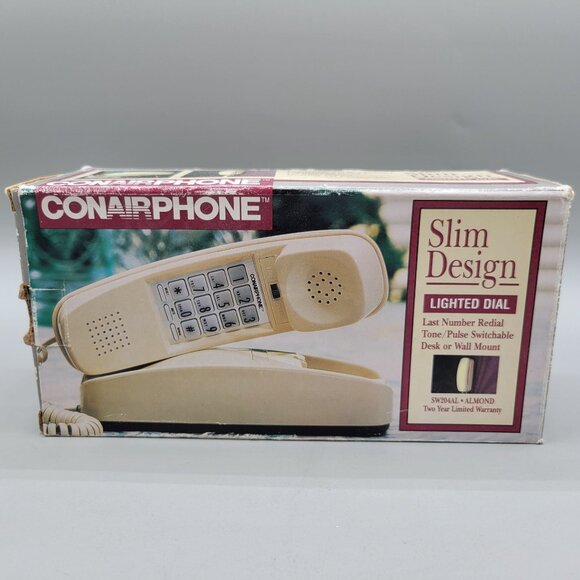 Conairphone Slim Design Lighted Dial Desk Or Wall Mount Corded Telephone - Picture 1 of 12